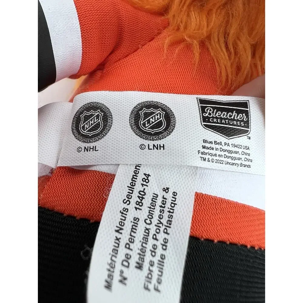 NHL Hockey Philadelphia Flyers Mascot GRITTY Plush Bleacher Creatures 11